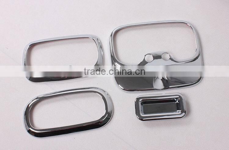 ABS Chrome Roof Reading Lamp Cover and Sunroof Handle Cover Trim 4 Pcs For Compass 2011-2014 Accessories