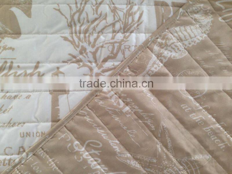 100% polyester fiber quited cover set with filling America origin order design as main products