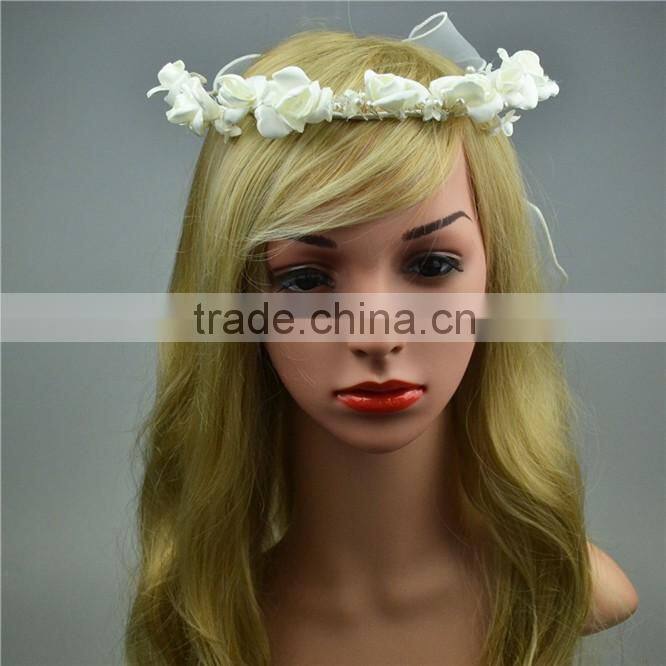Fashion White Flowers Hair accessory indian wedding garland tassel garland new style