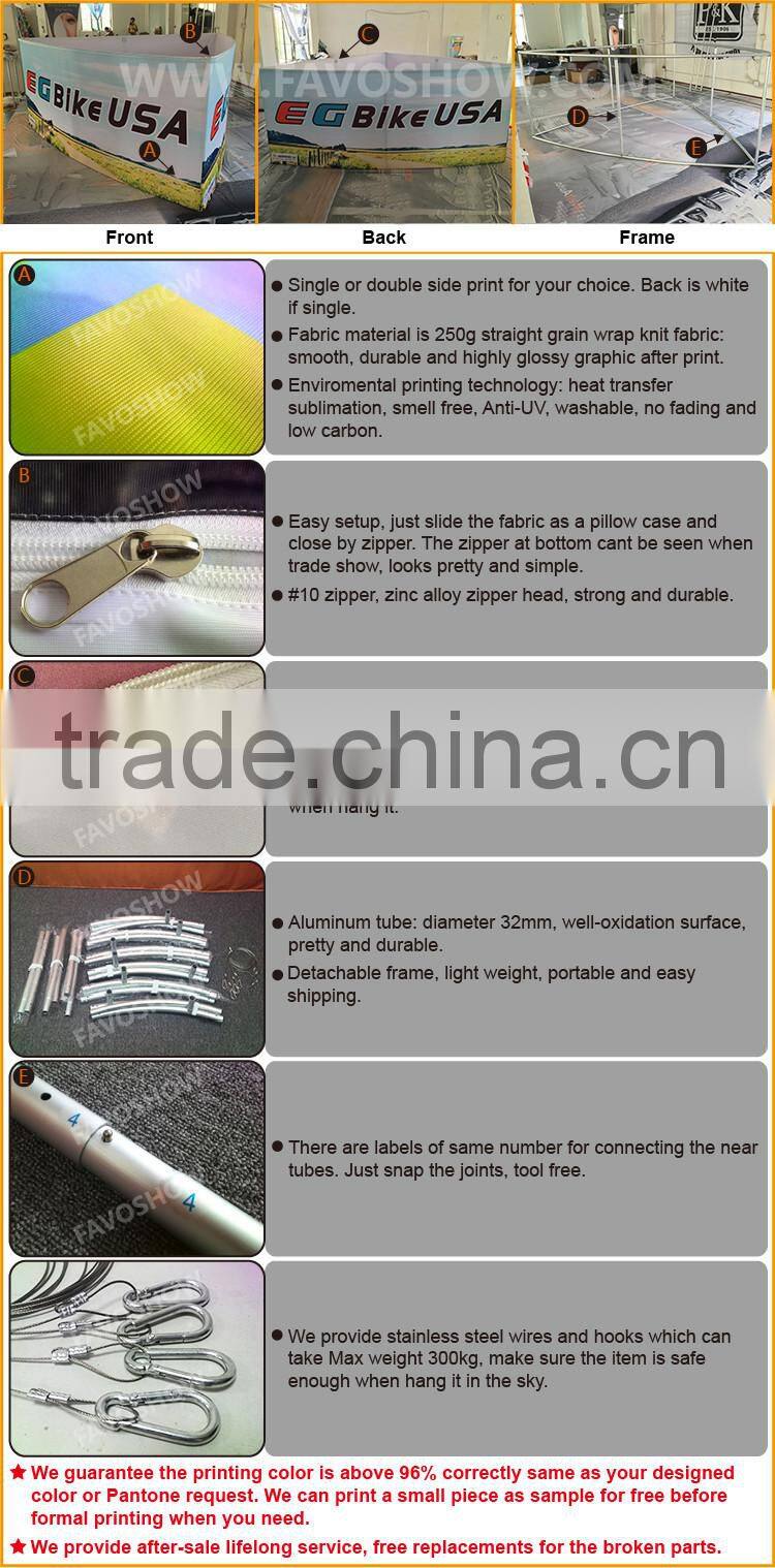 Company Advertising Exhibition Hanging Banner From Ceiling