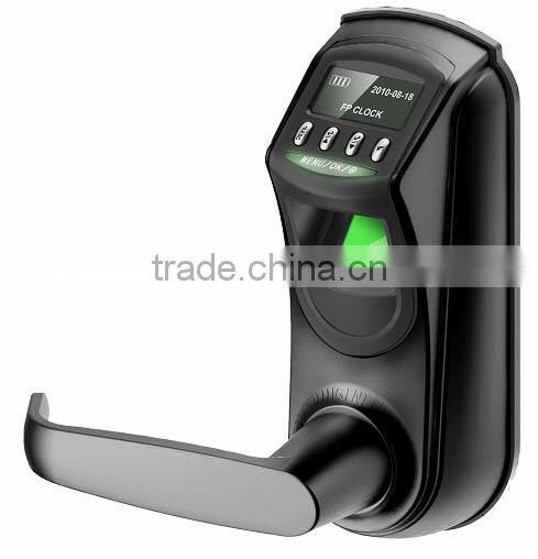 Fingerprint reader biometric lock with handle