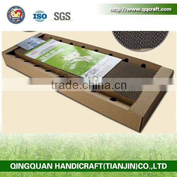 Aimigou New design Cardboard cat scratcher cat scratching board wtih catnip