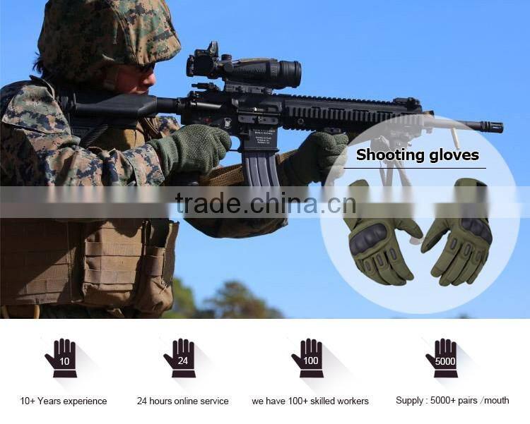 Reinforced palm winter shooting gloves for men