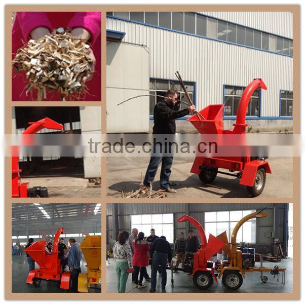 small Garden disk wood chipping machine with sharp blades gasoline wood chipper for sale