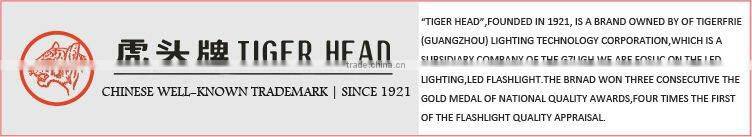 tiger head plastic led flashlight torch -ftp993