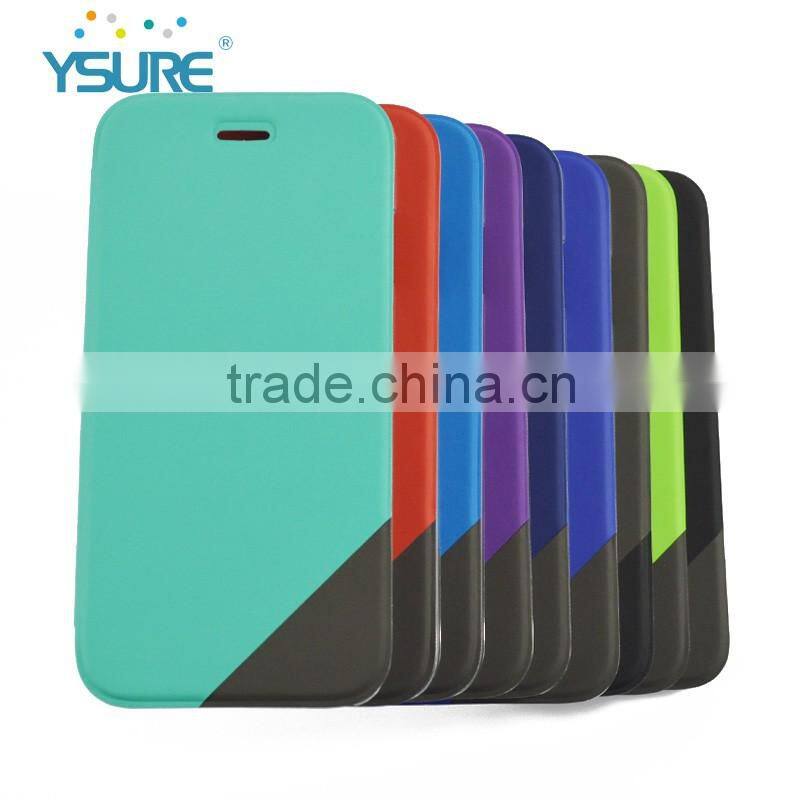 2016 Colorful New Product Hot Sales Anti-radiation PU Leather Case for iphone6 with card slot and thin