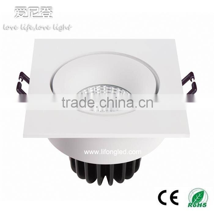 7W Recessed downlight cob led light,natural white light 10w led downlight
