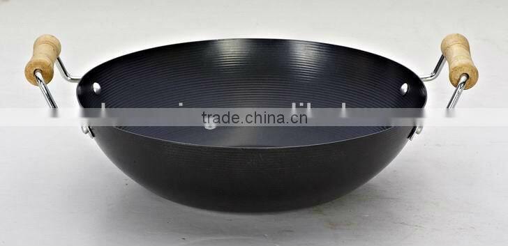carbon steel cookware in wok