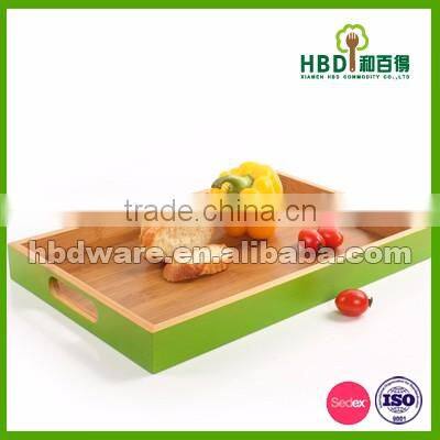 Best selling premium bamboo food wooden serving tray for sale