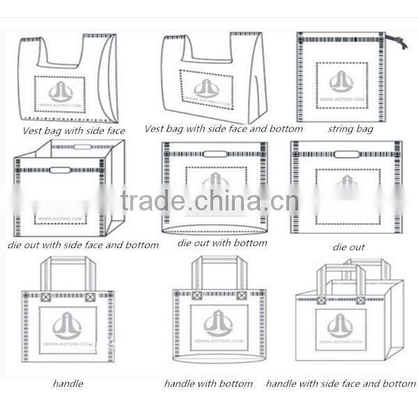 low price shopping bag/ retail promotional nonwoven bag