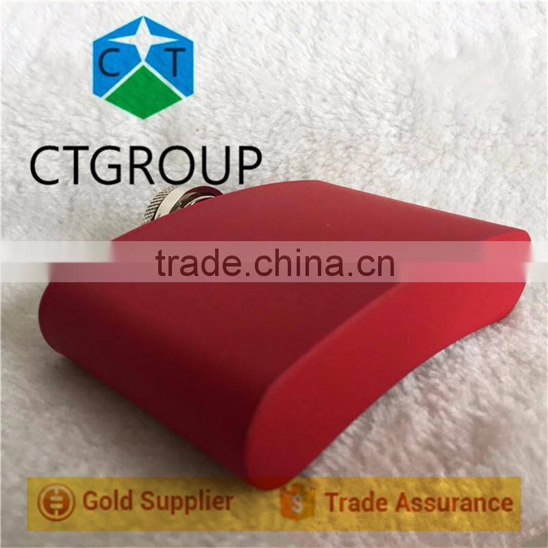 Spray Paint Lacquered Stainless Steel Antique Water Jug Alcohol 6 Oz Hip Flask