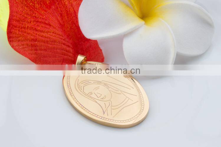 2015 best sell jewelry Virgin Mary gold pendant