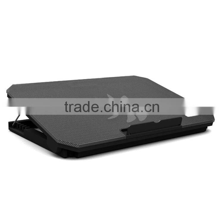 super slim mini foldable notebook cooler pad with 2 fans