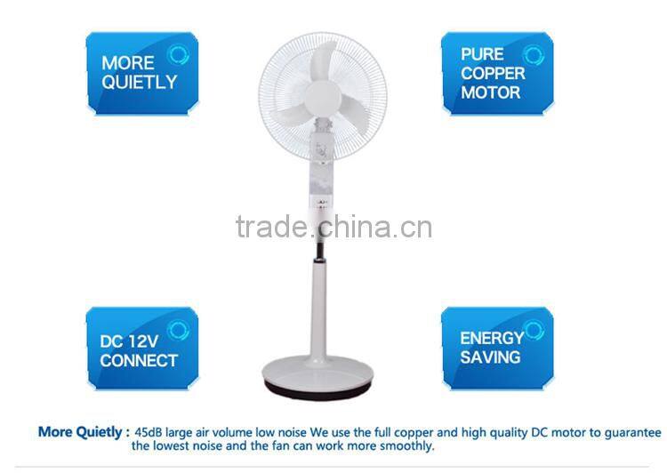 Carro Electrical 18inch 12v 18w pedestal solar 12v dc fan