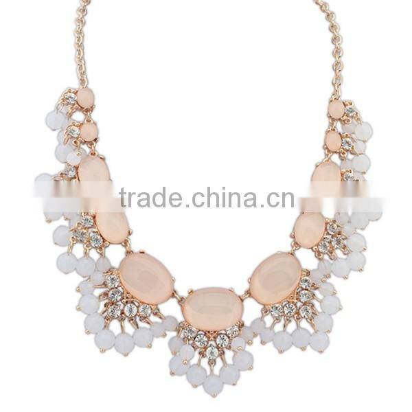 2016 new fashion personality national style beads statement necklace
