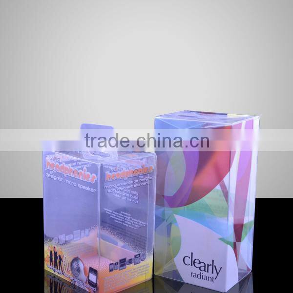 custom printed clear plastic box for clothes packaging