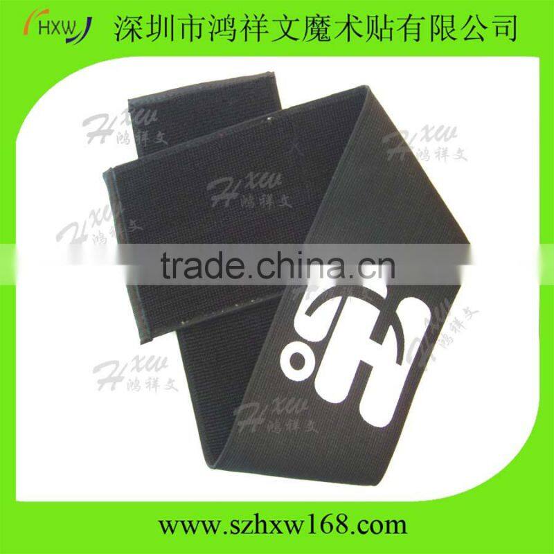 Custom adjustable elastic hook and loop strap