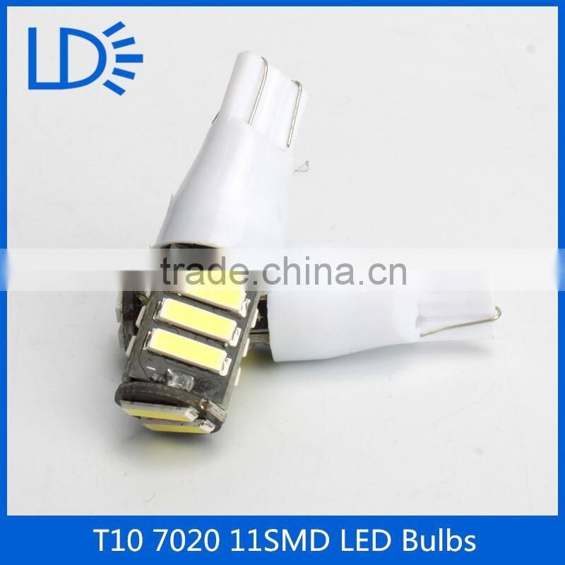 12v Car Lighting Led bulbs 11smd 7020 T10 Led car width light