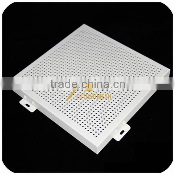Perforated metal sheet mesh for building exterior cladding