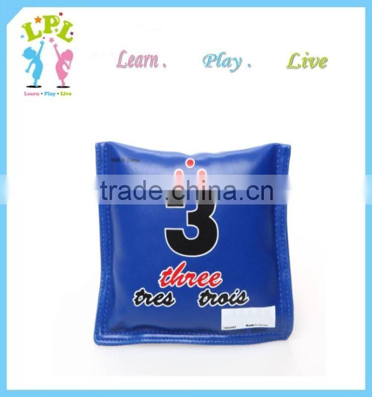 PU leather exquisite game square bulk juggling ball