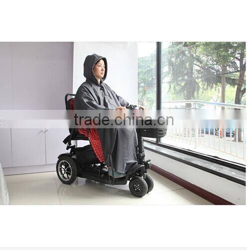 Scooter Accessories Waterproof Lined Tartan Disabled Wheelchair Poncho Raincoat