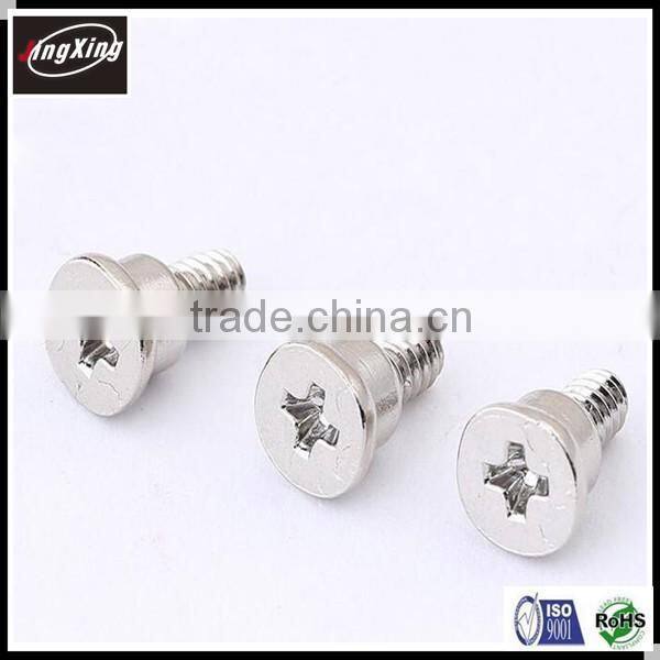 customized M2.5 big flat phillips head shoulder screw/step screw