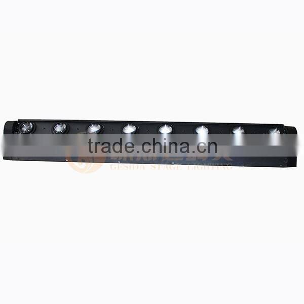 Guangzhou factory 8x10w beam dmx stage chrismased lighting effect bar moving head lighting