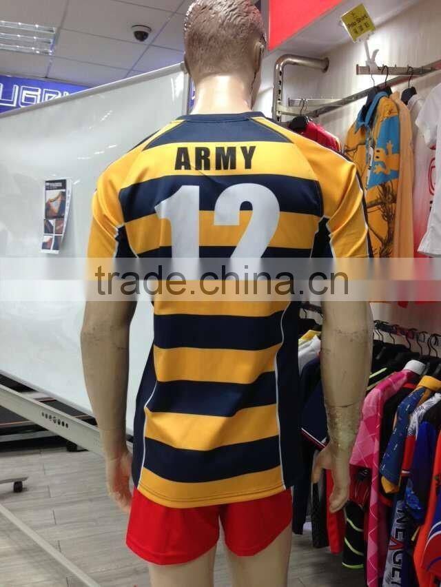 Fashion Style Child Size Custom Blank Rugby Shirt Wear Jersey Man