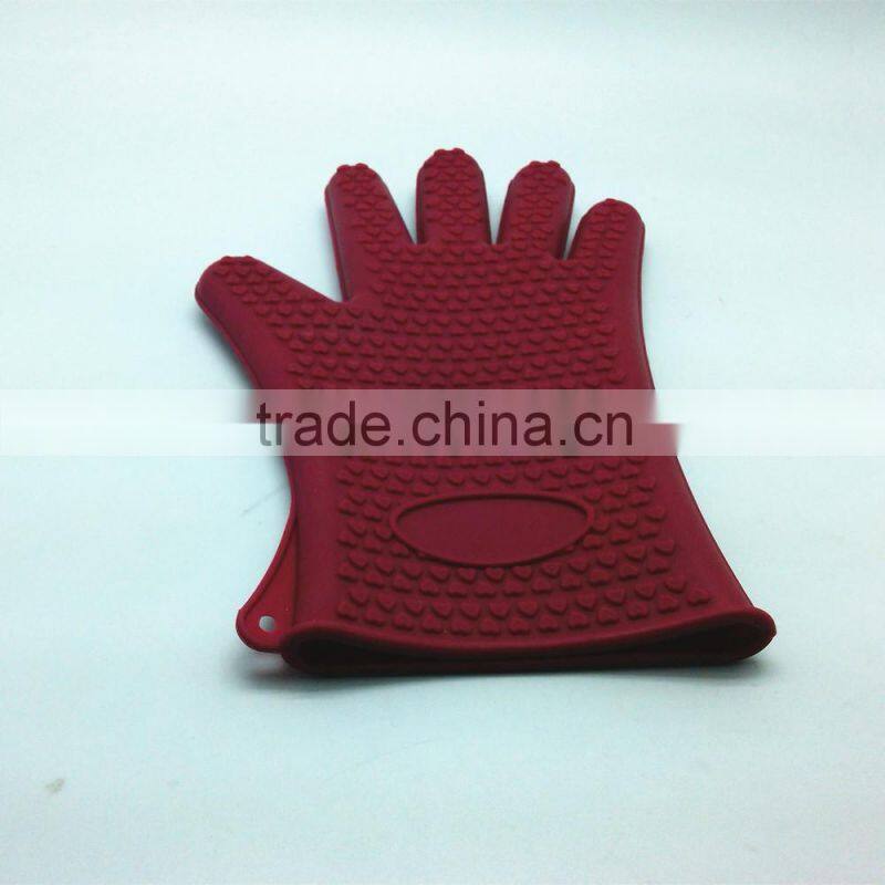 Silicone heat-resistant grilling oven BBQ gloves for cooking / baking