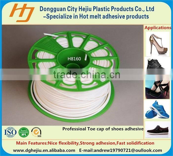 Environmental PES(Polyester) toe lasting hot melt adhesive glue for women shoes/sport shoes/fashion shoes