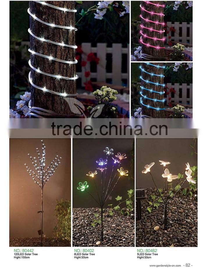 rgb led light Solar Flower mini light, Stake led festival lights, floral Color Changing decoration light