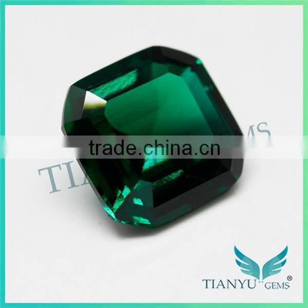 1 carat emerald 6.5x6.5 mm emerald cut synthetic emeralds for sale