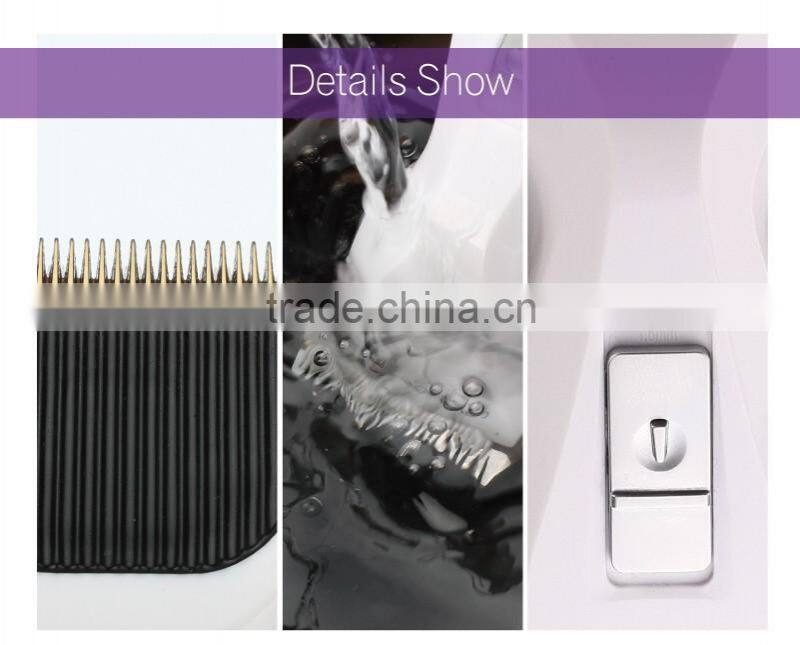Rechargeable waterproof Hair Clipper.Zinc-plated titanium.NI-MH battery.professional.Hair Trimmer. ceramic blade