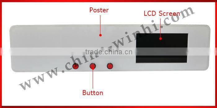 7 inch portable external push button video wall indoor use battery power media player car digital media player