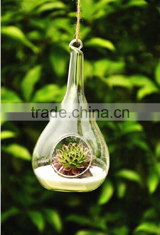 clear glass hanging plant ball High quality