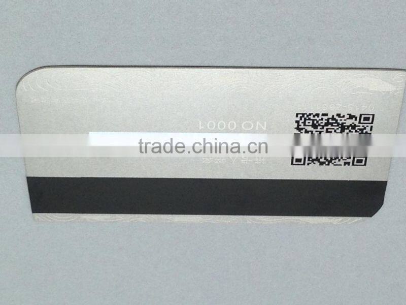 credit card size 85.5*54mm gold metal card for business