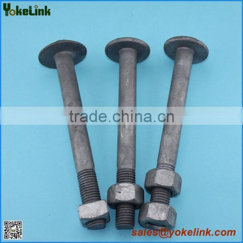 Hot Dip Galvanized per ASTM A 153 Square head bolt