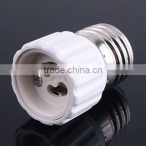 E27 to GU10 LED Light Lamp Bulb Socket Adapter Converter White