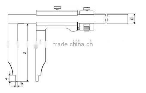 Vernier Calipers With Nib Style Jaws