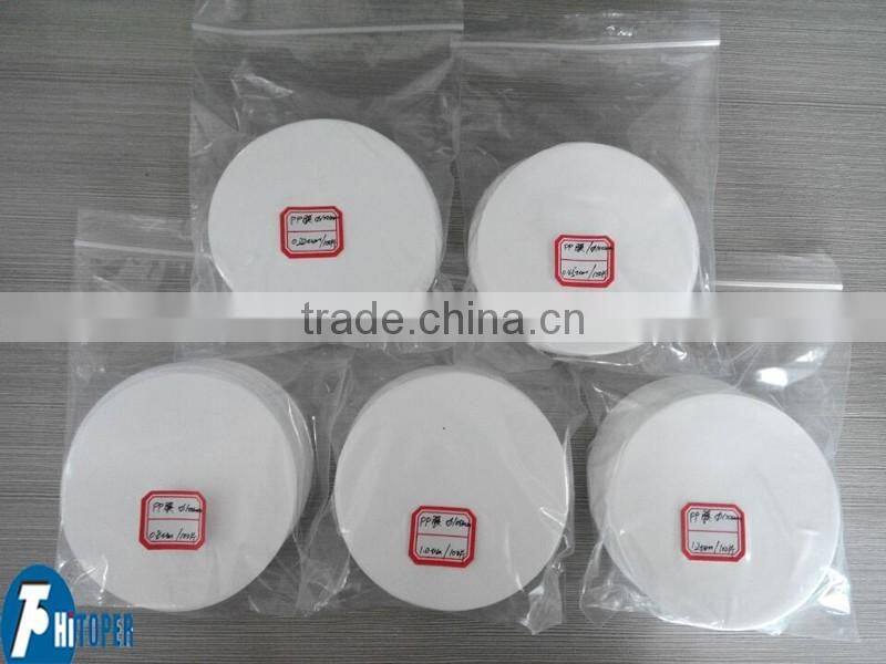 PP, Nylon, PVDF, PES, PTEE filtration membranes
