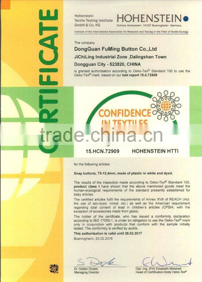 size 20 baby cloth plastic press button