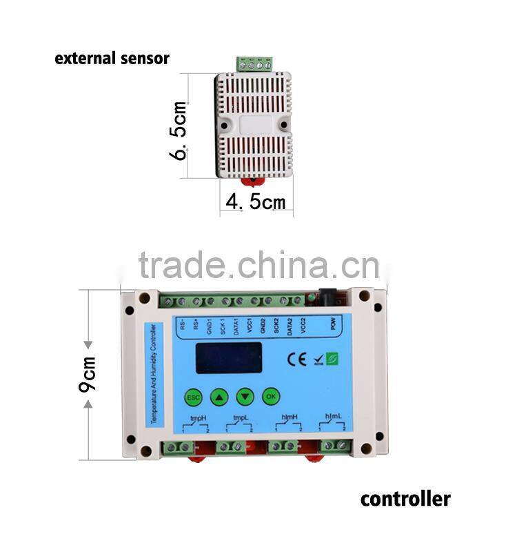 Top Selling Temperature Humidity Sensor, Accurate RS - 485 & Relay Output Temperature Humidity Controller