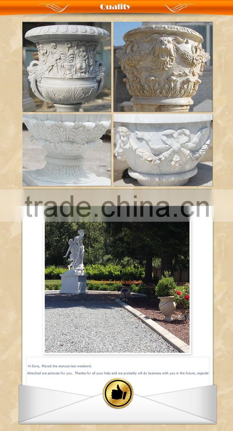 Outdoor angel flower pot for garden