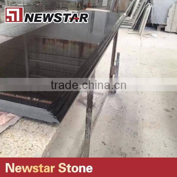 Newstar black solid color granite countertop