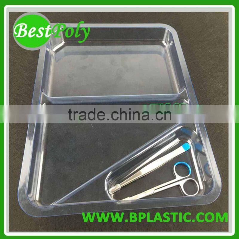 Disposable thermoform tray medical plastic PETG can custom