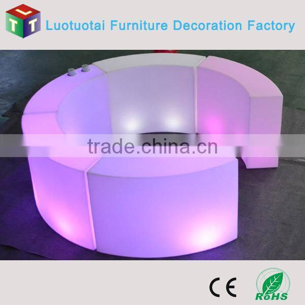 led light multicolor change table for bar/solon/club/restaurant/hotel