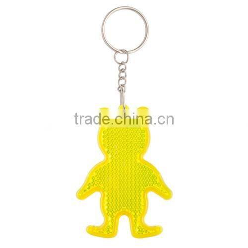 bear shaped reflective keyring,fashionable keyring