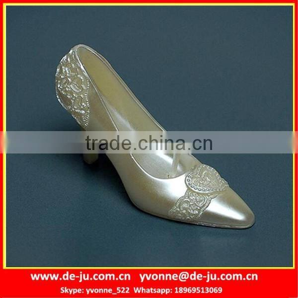 Simple Design Beautiful Silver High-Heel Shoe Candle
