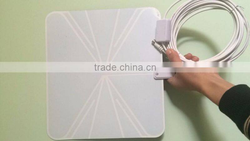 Factory Cheap Amplified Digital Indoor TV Antenna, 50miles Range ATSC TV Antenna, Wholesale Indoor TV Antenna High Gain UHF