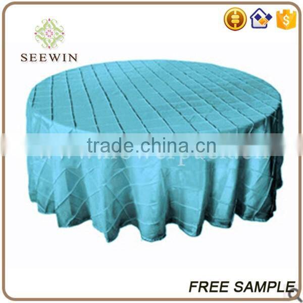 luxury polyester taffeta table cloths for round tables